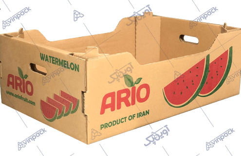 جعبه کارتن میوه هندوانه صادراتی