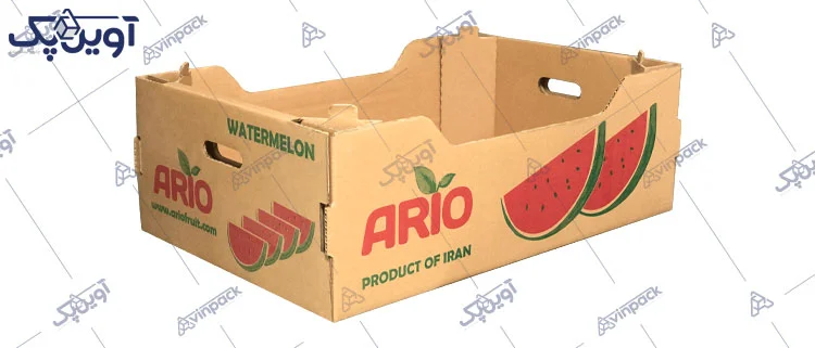 جعبه کارتن میوه هندوانه صادراتی