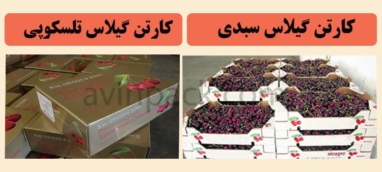 شیوه های بسته بندی گیلاس