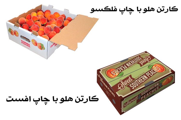 کارتن بسته بندی هلو