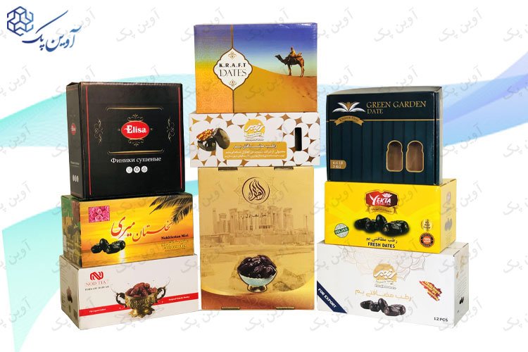 جعبه کارتنی و مقوایی خرما