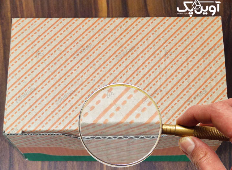کارتن بسته بندی کارت ویزیت ای فلوت 3 لایه