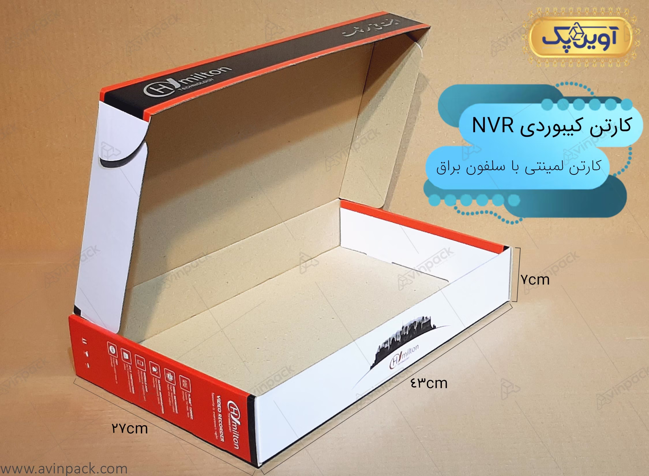 کارتن بسته بندی nvr